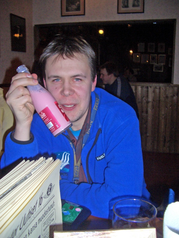 jani73 having a smoothie.