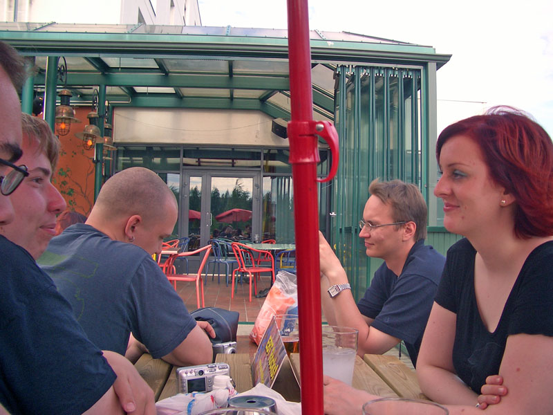 Some conversating before leaving the meeting...
