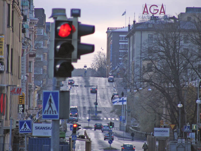 Downtown Turku on a Father's Day morning