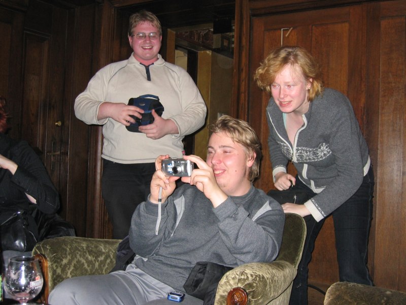 Osku, Prynde and Henriika still wondering what the hell is going on