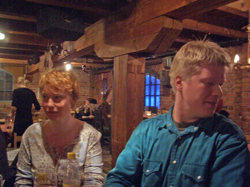 The representatives of Turku: Henriika and Aaron.