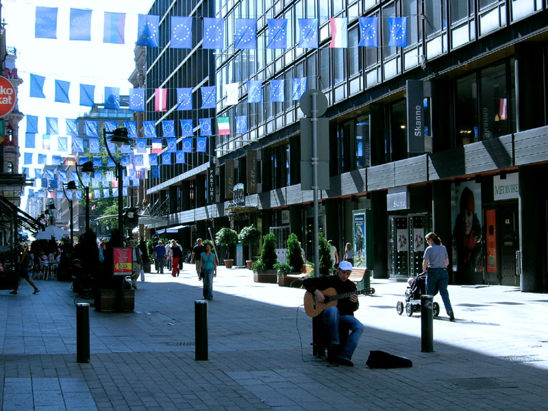 The flags welcomed our guests to Helsinki meeting