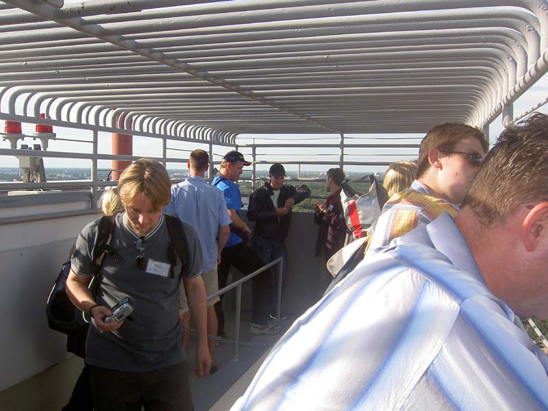 Olympic Stadium tower. Yippo at front. in the background KimmoJ watching the football match HJK-TamU.