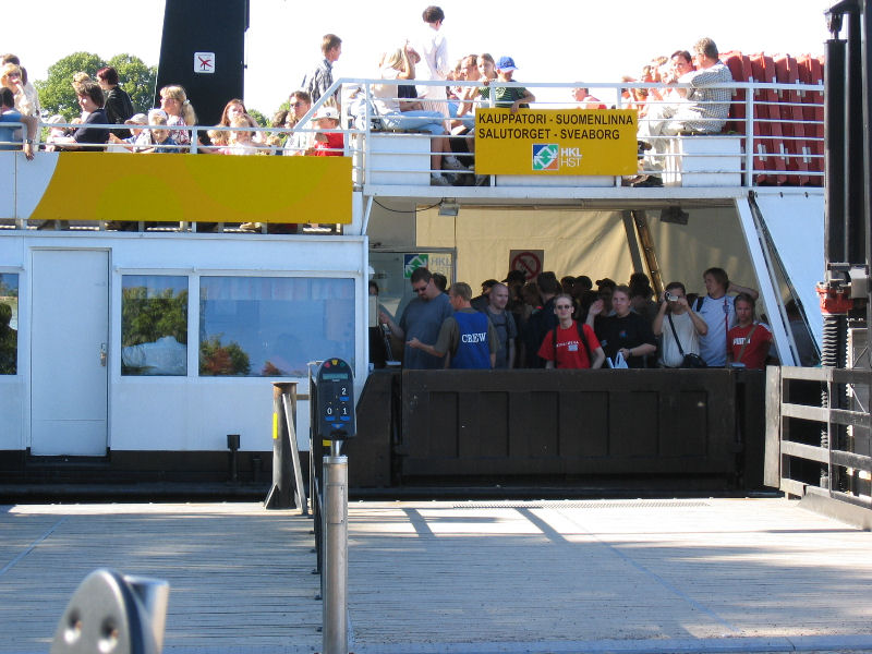 The Suomenlinna ferry left some of us. Not to worry, everyone has been found and returned to their rightful owners already.