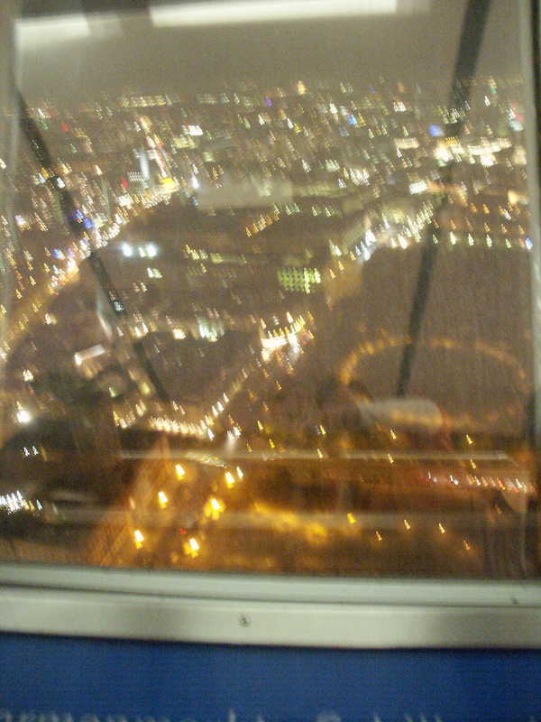 Berlin in the darkness from above