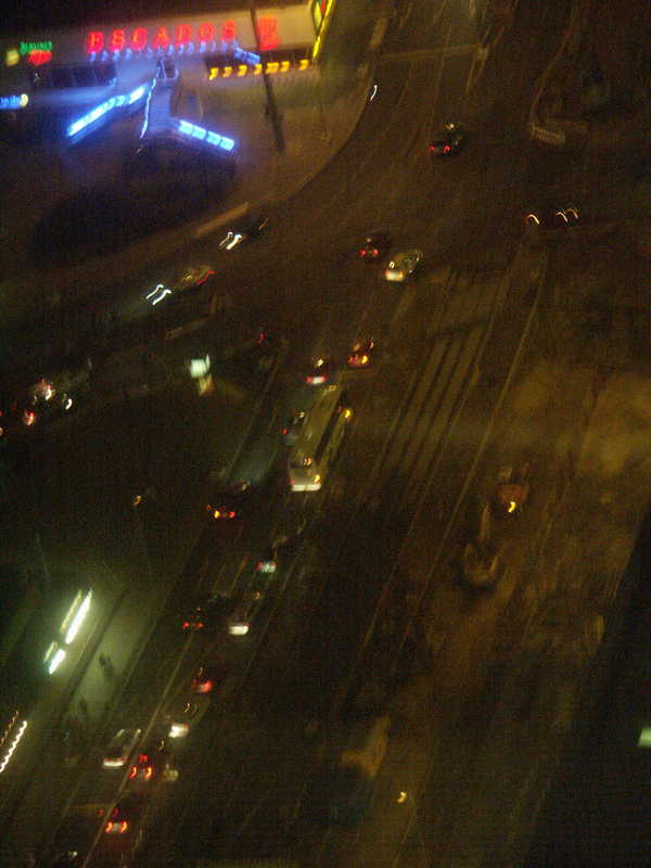 Berlin in the darkness from above