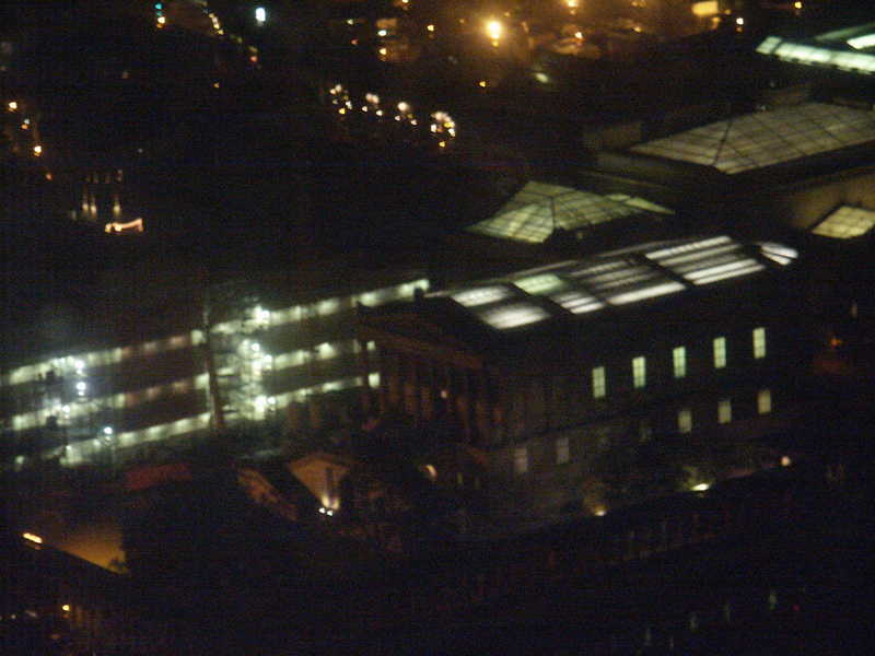 Berlin in the darkness from above