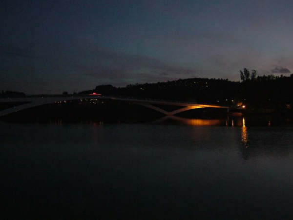Bridge for peons at night!