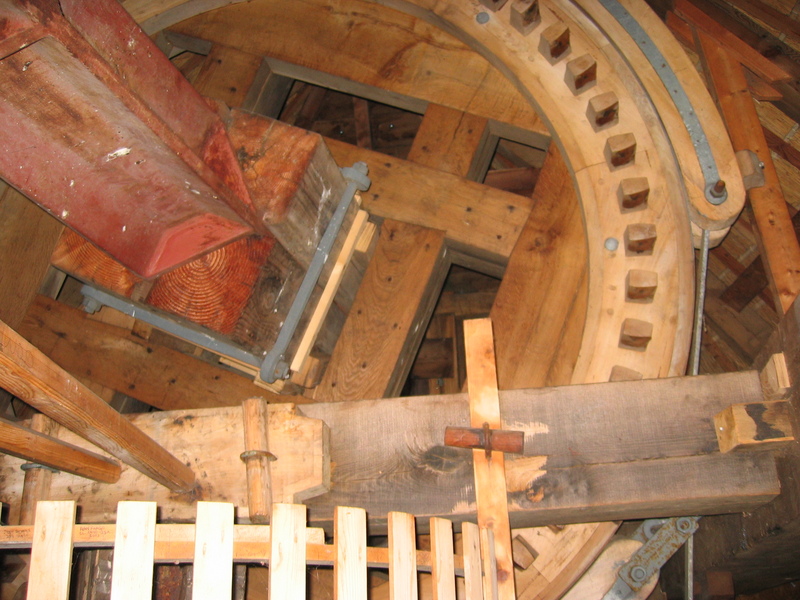 This is what a traditional windmill looks from the inside