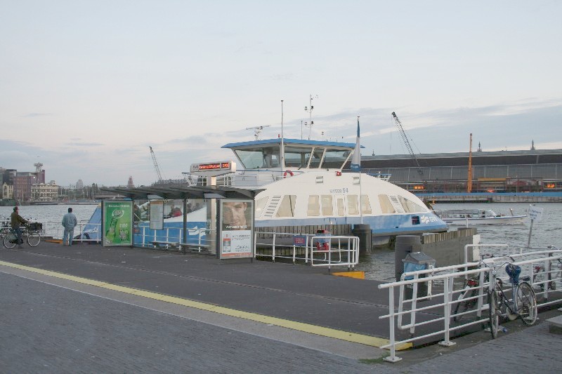 one of the wonderful free ferries of Amsterdam