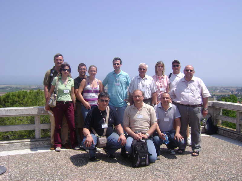 The EBT group: clockwise: aga + pep, frecciatina + catta, ravestorm, Mr Mirko, sen-chuan + Loris, pietropole, riccccc, mico, trinacria