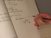 Cornjacwriting in the guestbook of the Cellars: 