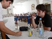 BogPoet's brother-in-law (who works in the restaurant - we had no idea) came to help.