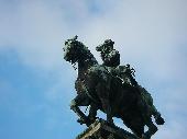 <b>The horse </b><br />The guide was telling us a great story about this horse