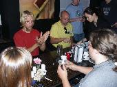 Dakkus, Pet26644, HBoz, Boyfried of Bootje, Waitress, Boyfriend of Bootje and Dakkus still playing synchronous game, Waitress still counting money