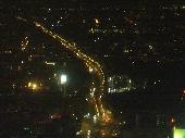 Berlin in the darkness from above