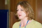 this friendly lady from the ecb bid the trackers welcome