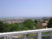 The beautiful landscape of hills and Adriatic Sea