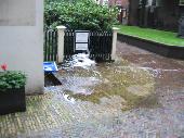 It had been raining for the last few days. Good luck trying to remove the water from your cellar..