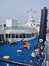 Sundeck of the ferry between R�dby (Denmark) and Puttgarden (Germany).