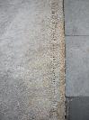 A piece of murble that cover the cathedral, a legend says the devil scratched it.