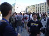 A bunch of Trackers at the Brandenburger Tor