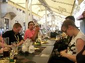  Lunch in Bratislava, maarsy, GnuGnu, MrEuro (hidden), Barbara (sister of Lonapo)
