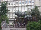 Ancona - Valerio Trubbiani's sculpture called Mater Amabilis in Piazza Pertini