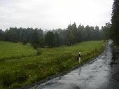 Driving on the small wet forestroads of the Erzgeberge near the Czech border.