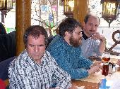 FR : de gauche � droite : Ard�chois, Ted X et Salmon (le mari de V�V�)<br>GB : from left to right : Ard�chois, Ted X and Salmon (V�V� husband)