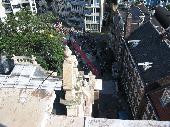 view from the Zuiderkerk towards the square down