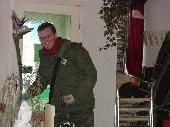 Giberski arriving at the restaurant.