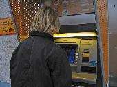 Dakkus at an ATM in Inkoo, dothunting