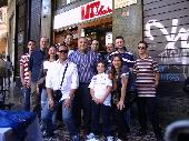 Our group in front of Roxy Bar, which owner is the Italian greatest Rockstar Vasco Rossi