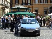 A police man was ckecking if our meeting was going well...