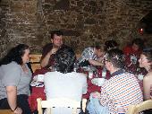 N0w1k, Helloggs, Eliezer, Cinnamon behind and GnuGnu, Ravestorm and Schlauchen in front of the table