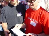 avij showing us a postcard from gauss