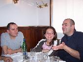 at Pino's resturant - Zempaliov - rdv + his lady
