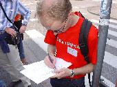 avij checking the schedule
