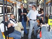 We took a tram to reach the restaurant. presidente, pietropole, TARAPIATAPIOCA (what did he explain?), debemaks (was he dancing?), giulcenc's wife and their child, Aneta (debemaks's girlfriend), Lozingaro, claudio_vda.