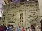 Loreto - Inside the Sanctuary: the Holy House,in which Mary was born, was brought up and received the angelic annunciation.