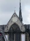 Roof and tower of a church near dam place