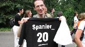 Juan gets his T-Shirt, sponsored by taucher&sarah - Hey, with this he  can play Soccer ! :)
