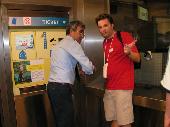 <b>Day 2 - Efficiency</b><br />This was the weirdest thing: Mr. Euro ordered metro tickets for the thirty or so EBTM-ers at the ticket-window. And the clerk came out of his office to get the tickets from the machine! Actually I think there were two of them working simultaneously...