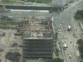 View from the Fernsehturm - Demolition of the former Palace of the Republic