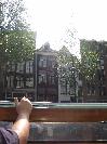 smallest house of Amsterdam (between the white and the red house on the right)