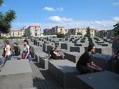 Memorial for jews. Looks more impressive when experienced from inside the installation.