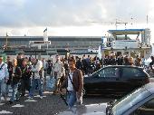Group arriving by ferry at the Ponthuys