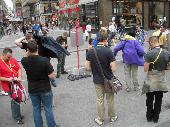Vienna medioeval tour. in red shirt Gergapsek, near the shield maarsy, right hand side bhoeyb, in yellow Gerga