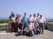 Loreto - The group again facing Adriatic Sea from Piazzale Giovanni Paolo II